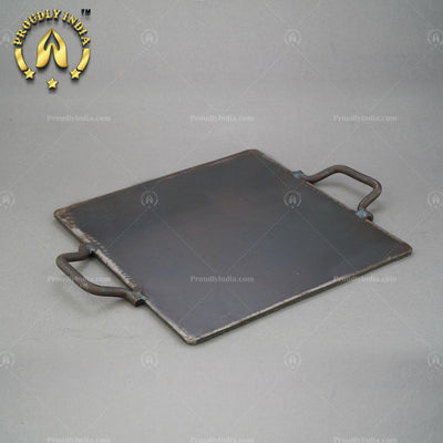 Iron Double Handle Square Dosa Tawa