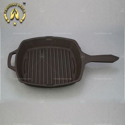 Seasoned Cast Iron Grill Pan