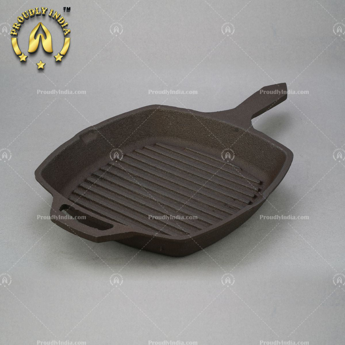 Seasoned Cast Iron Grill Pan