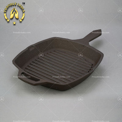 Seasoned Cast Iron Grill Pan