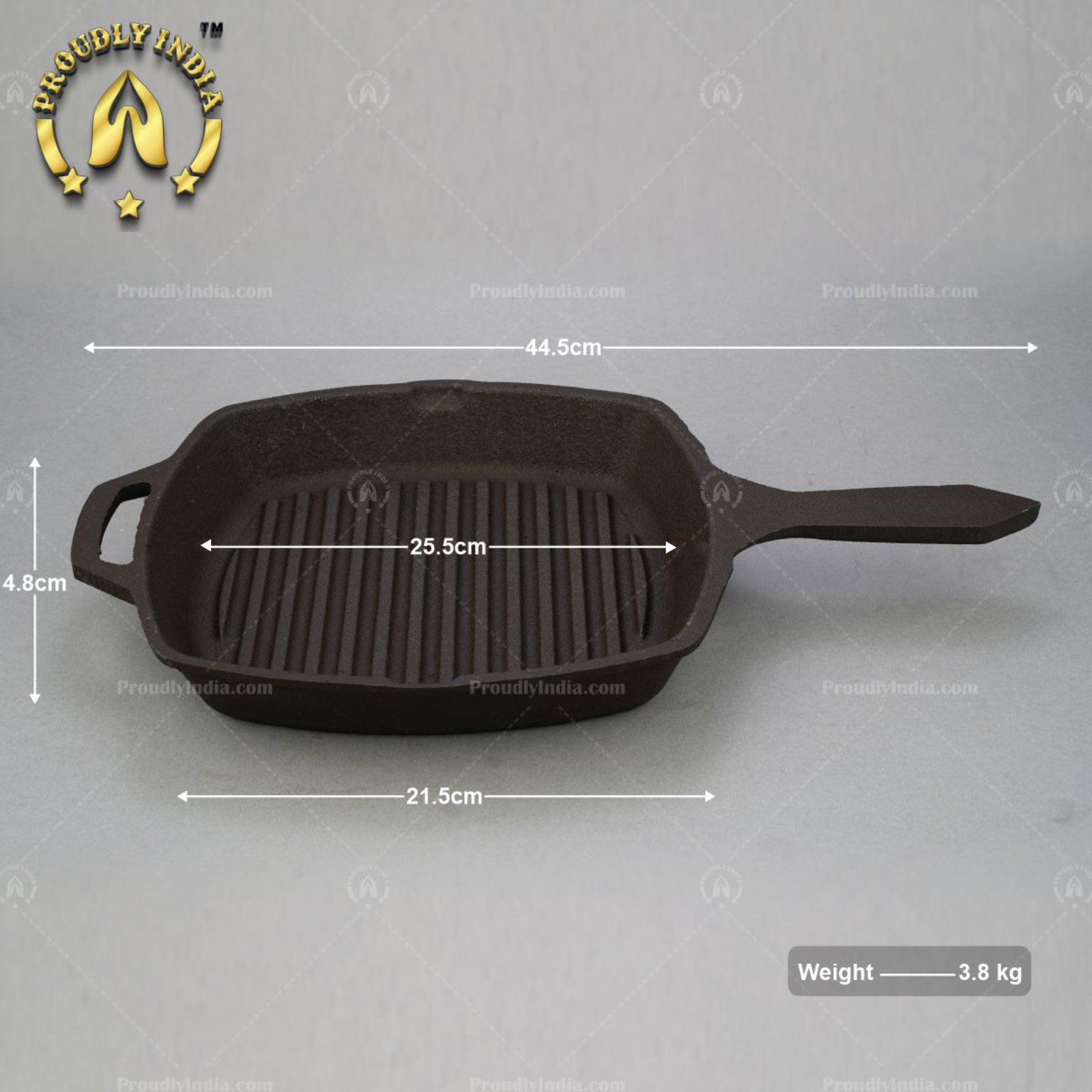 Seasoned Cast Iron Grill Pan