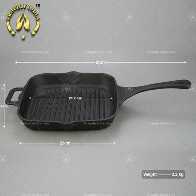 Cast Iron Griddle Pan with Iron handle