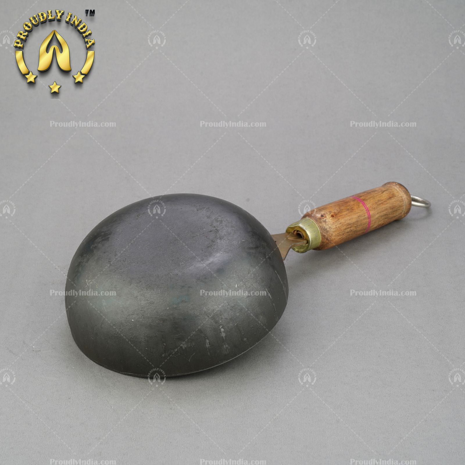 Wooden Handle Iron Tadka Pan