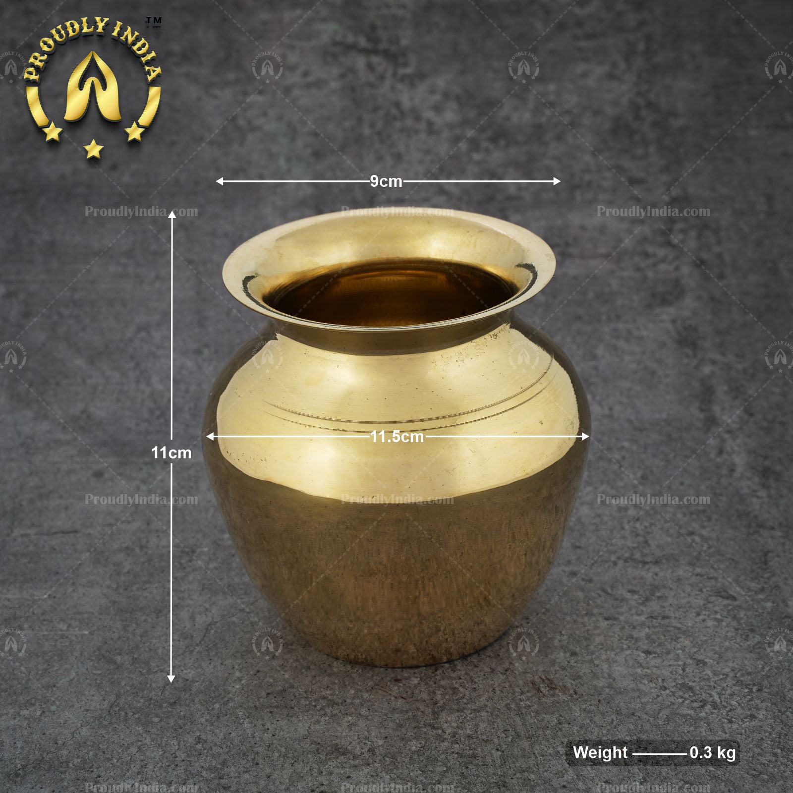 Brass 4 Inch Pooja Lota Sombu