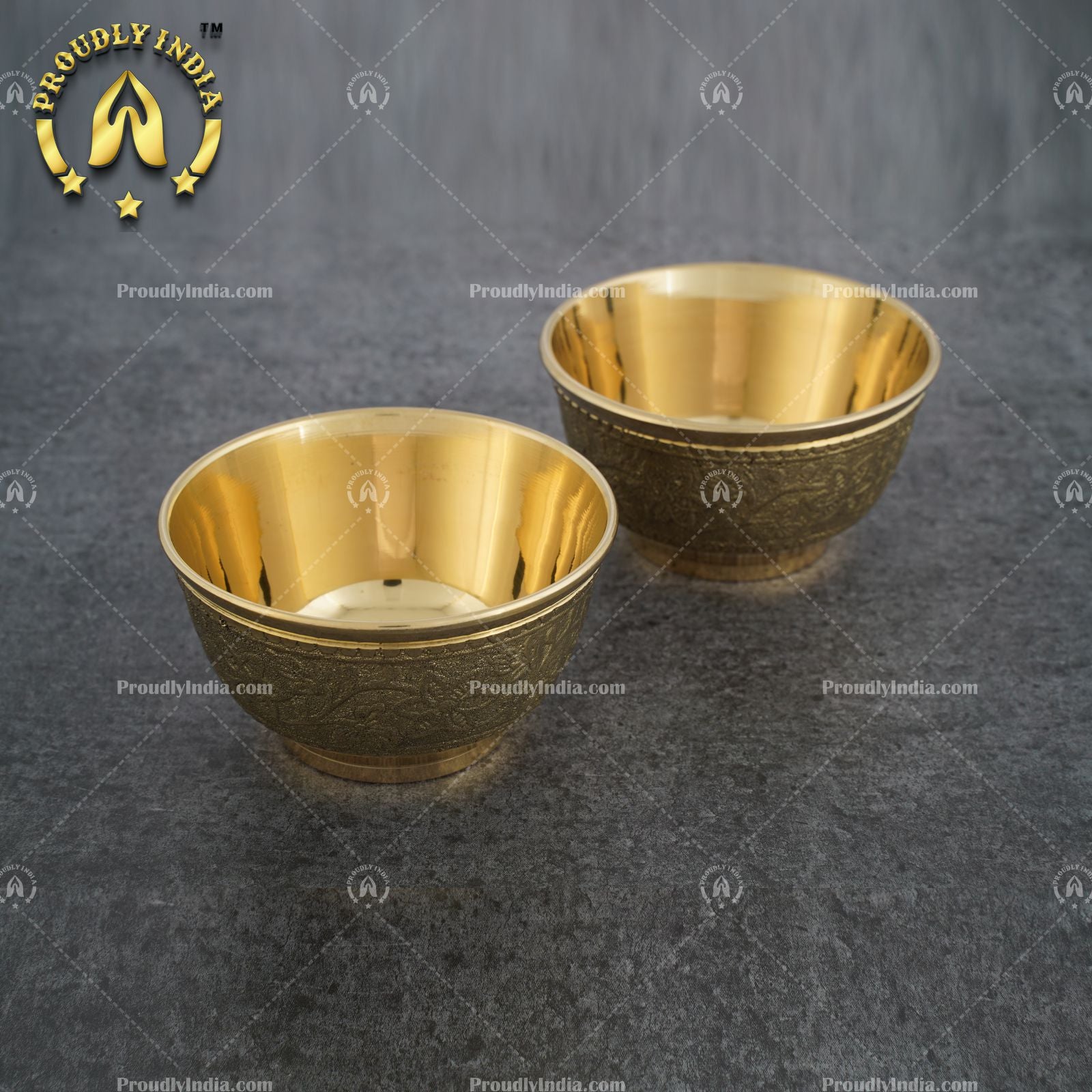 Antique Brass Bowl Set