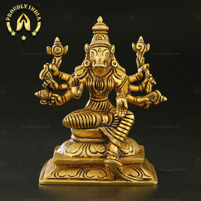 Brass Handcrafted Varahi Amman Statue