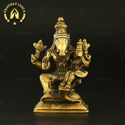 Brass Varaha Amman With Lakshmi Idol