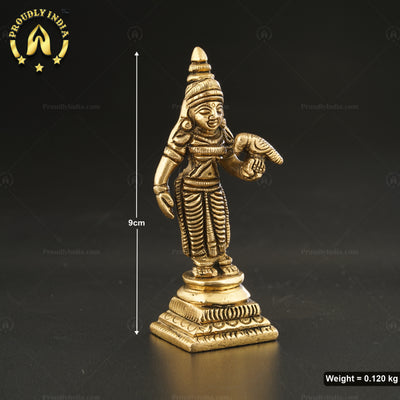 3.5" Madurai Meenakshi Amman Idol