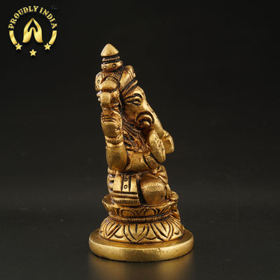 Traditional Brass Handcrafted Ganesha Statue