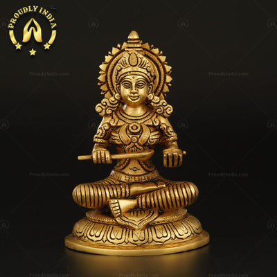 Goddess Annapurna Devi Statue In Brass