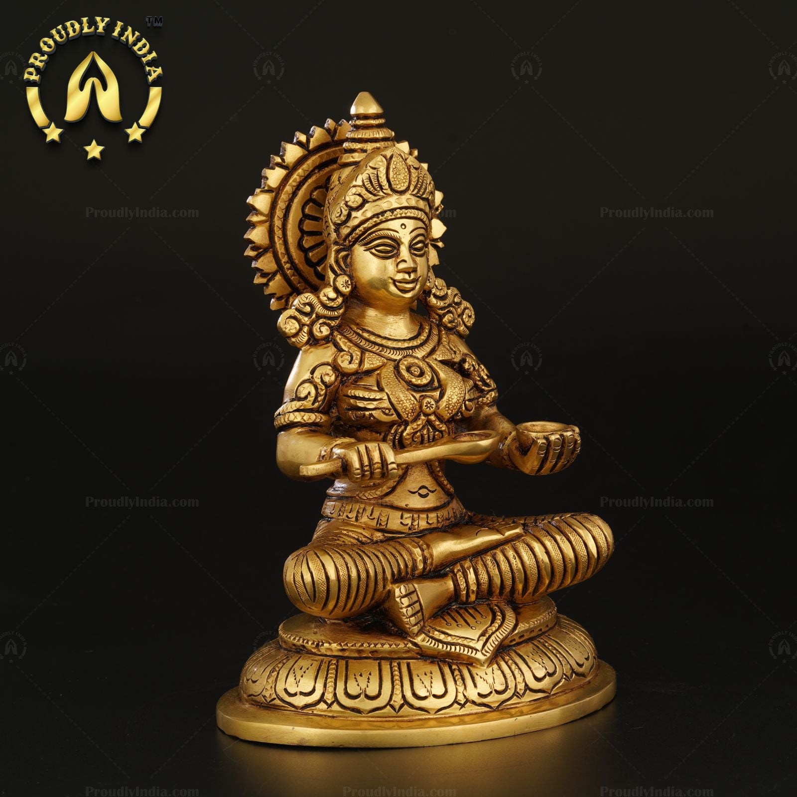 Goddess Annapurna Devi Statue In Brass