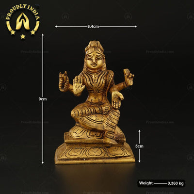 Goddess Bala Tripura Sundari Brass Idol