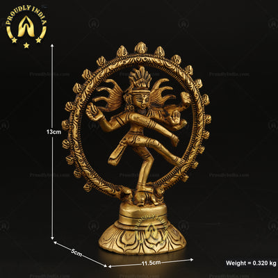 Handcrafted Small Size Brass Nataraja Statue