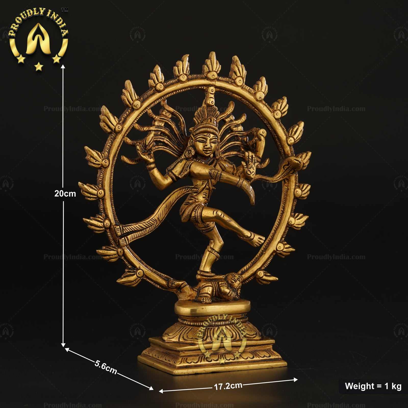Handcrafted Small Size Brass Nataraja Statue