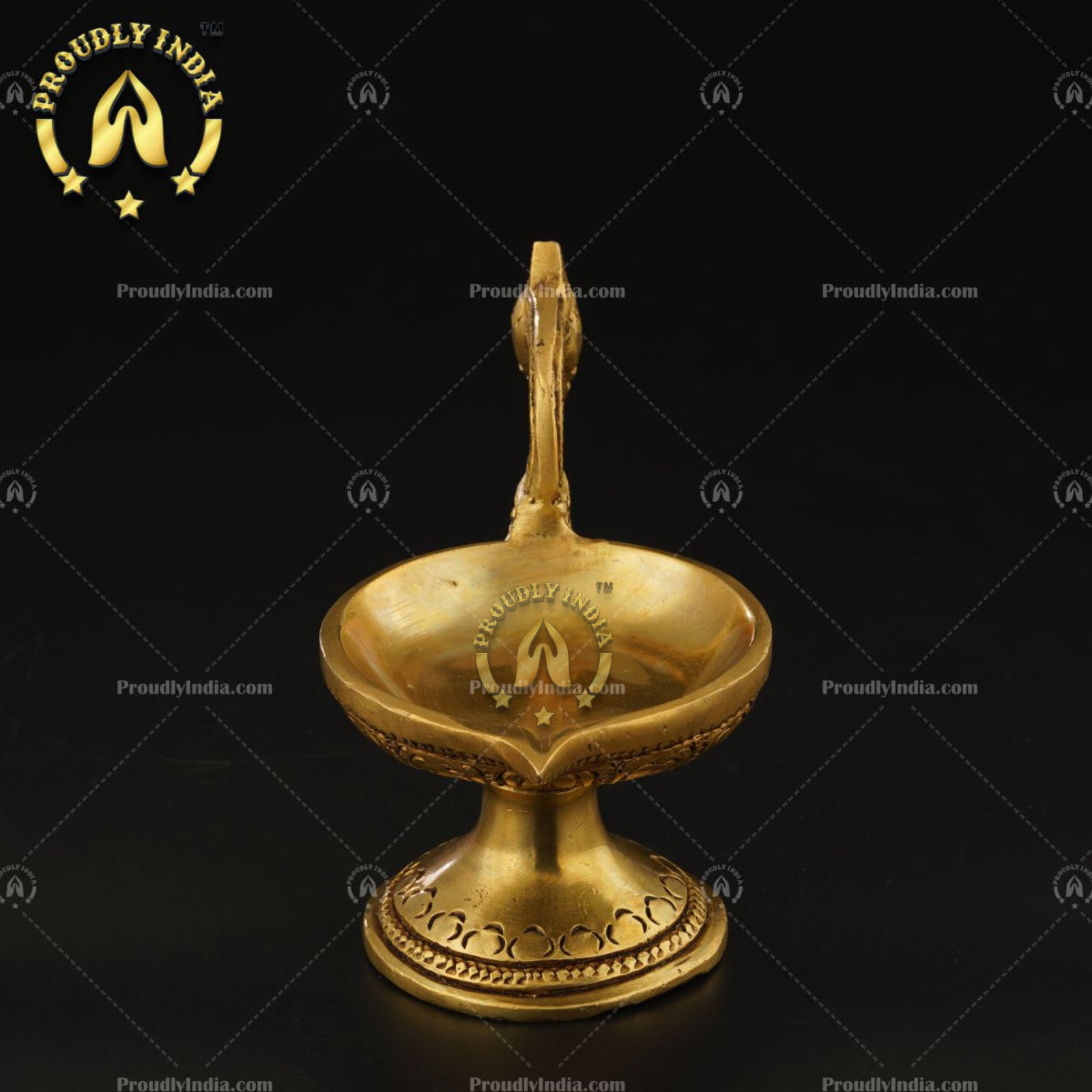 Brass lamp Peacock Diya Set of 2