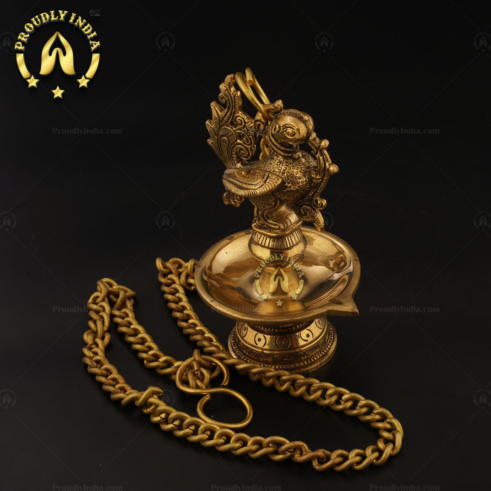 Traditional Brass Annam Hanging Diyas Set of 2