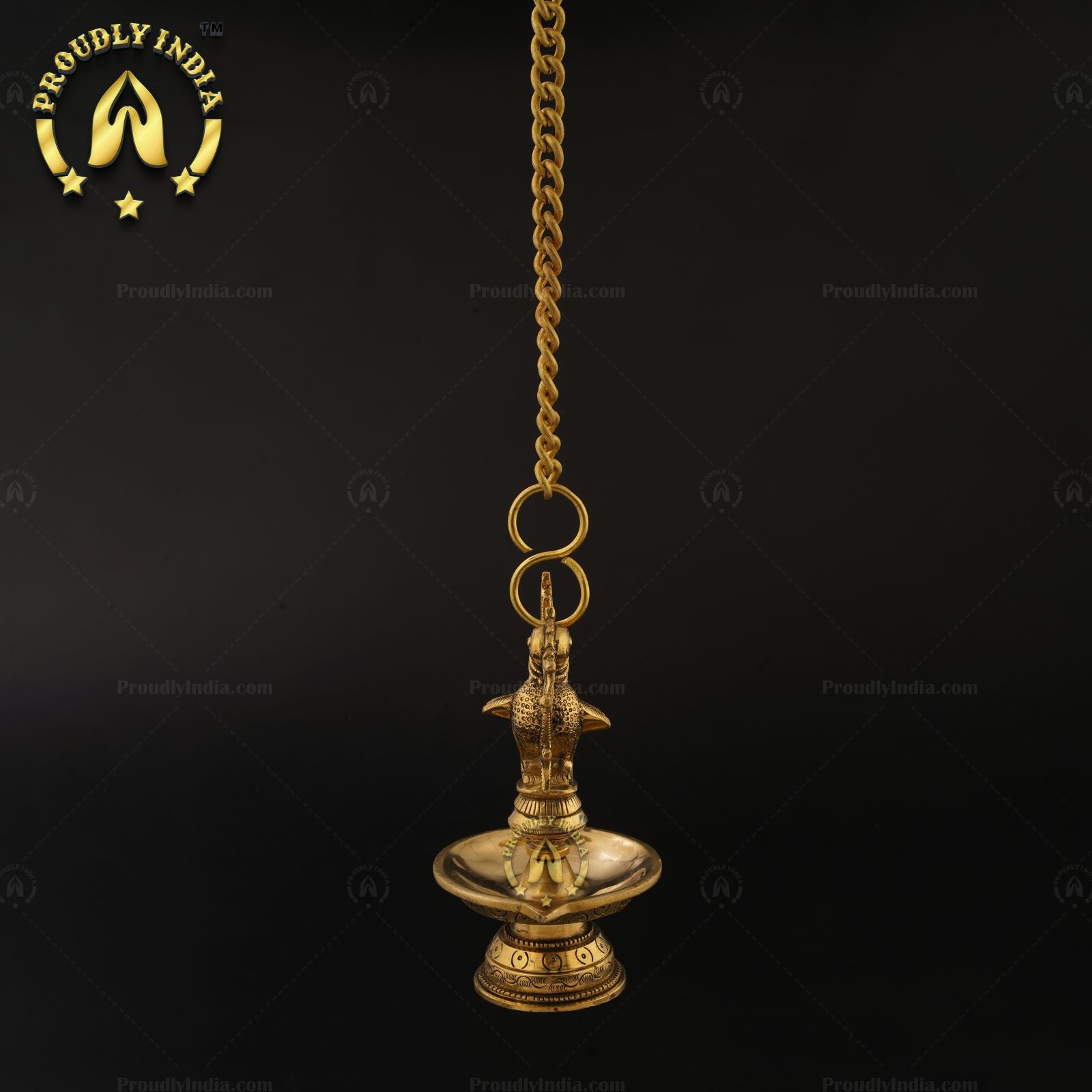 Traditional Brass Annam Hanging Diyas Set of 2