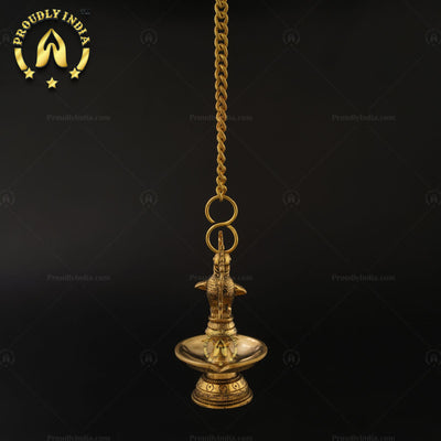 Traditional Brass Annam Hanging Diyas Set of 2