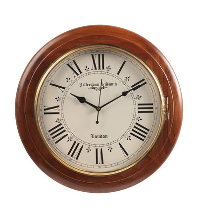 Solid Wood Round Jeffersonn Smith Wall Clock