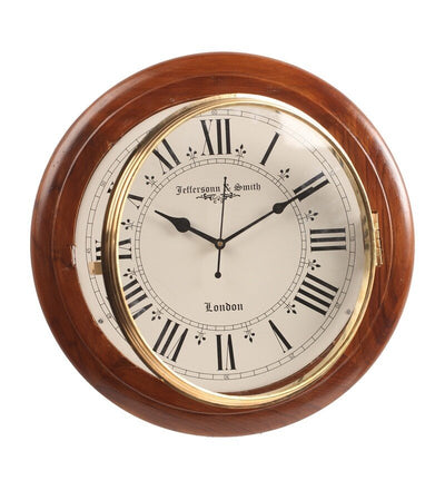 Solid Wood Round Jeffersonn Smith Wall Clock