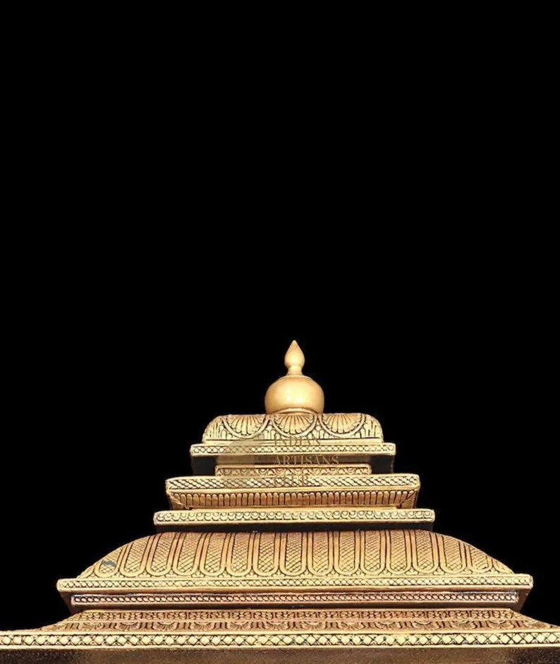 Big Size Pooja Mandir Indian Handmade Standing Hindu Temple