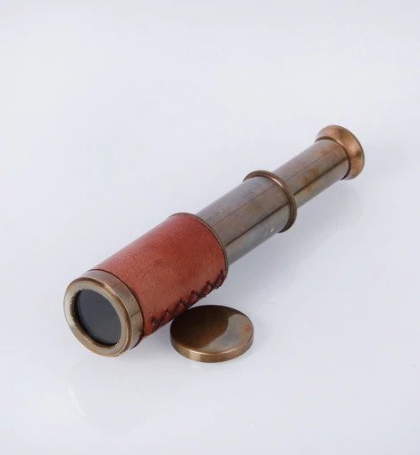 Pocket Telescope Leather Wrapped