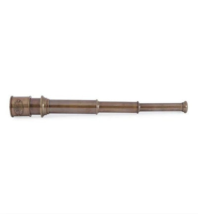 Brown Brass Torch Styled Antique Telescope
