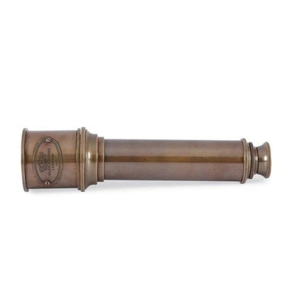 Brown Brass Torch Styled Antique Telescope