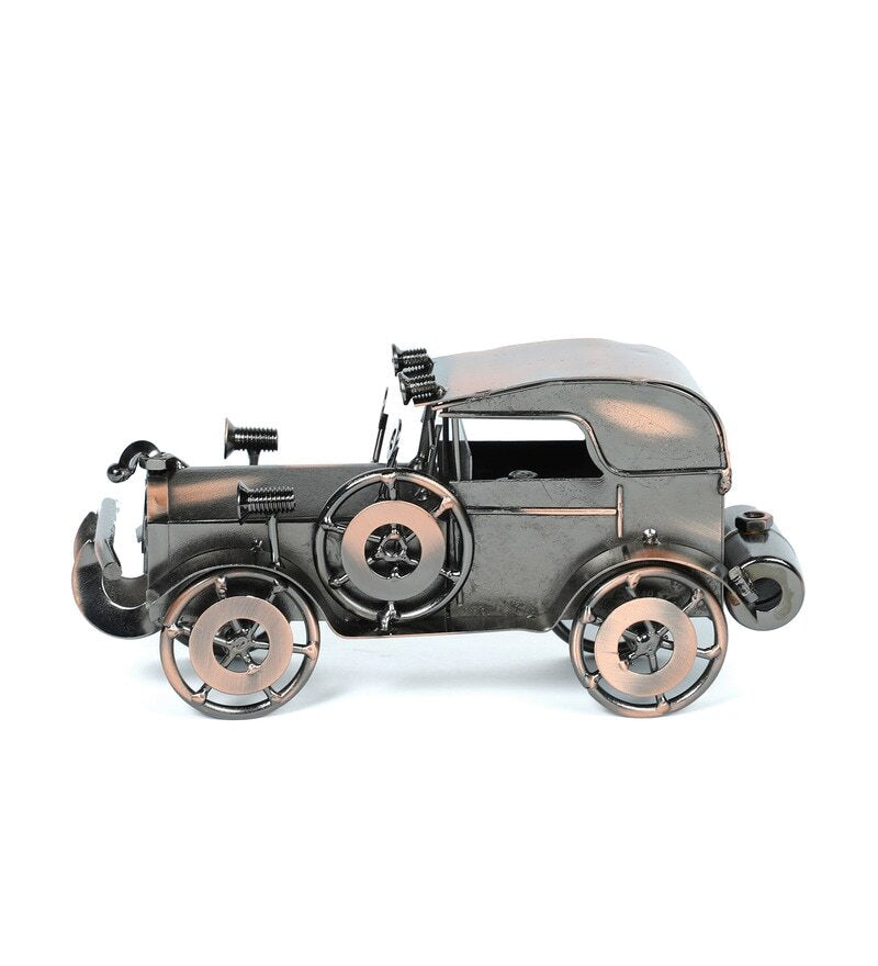 Vintage Military Car Miniature Retro Vehicle Showpiece