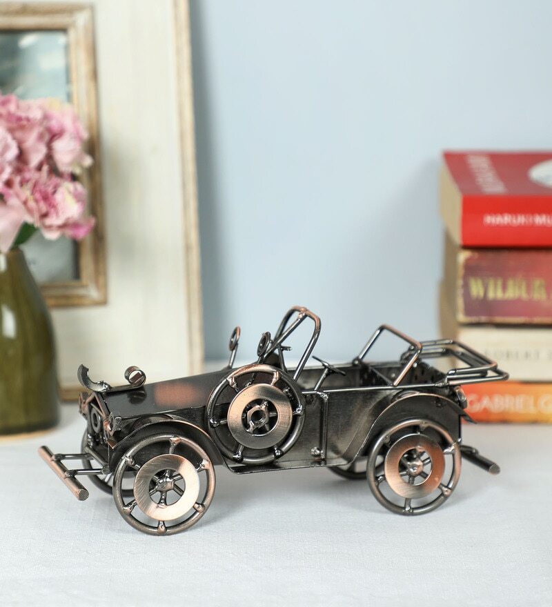 Vintage Military Miniature Jeep Showpiece