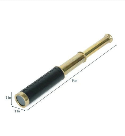 Black And Gold Finish Brass Telescope