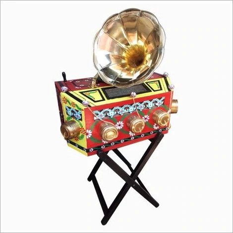 Antique Painted Bioscope With Stand