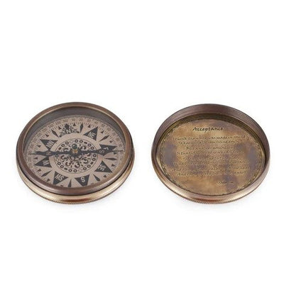 Brass Gold WM Gell Compact Compass