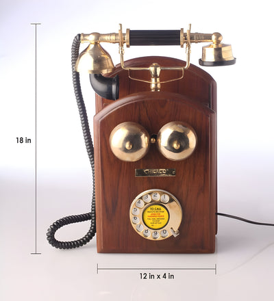 Wall Mounted Retro Box Telephone