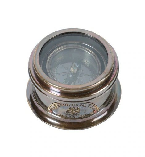 Brass Royal Navy 1941 Compact Pocket Compass