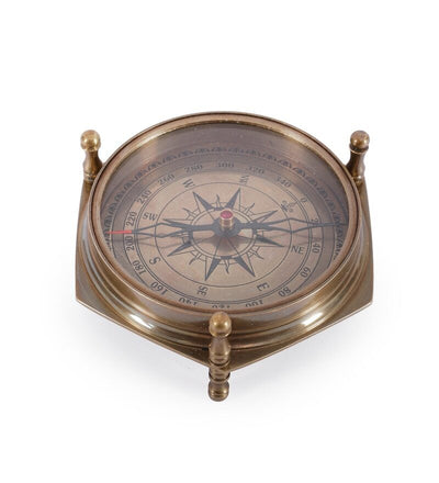 Brass Antique Six Edged Vintage Compass