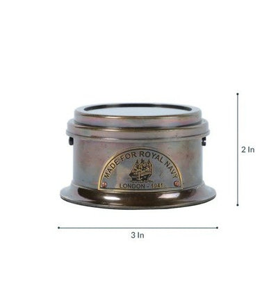 Brass Royal Navy 1941 Compact Pocket Compass