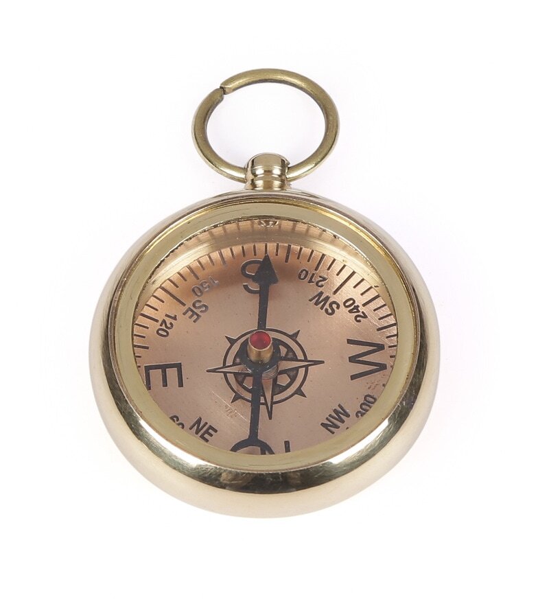 Gold Finish Brass Nautical Compass