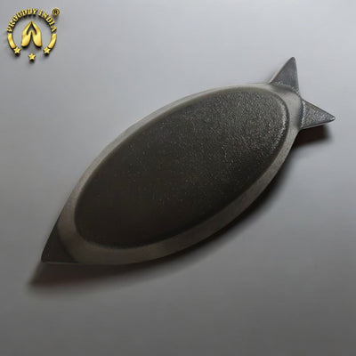 Cast Iron Fish Fry Pan Cum Platter