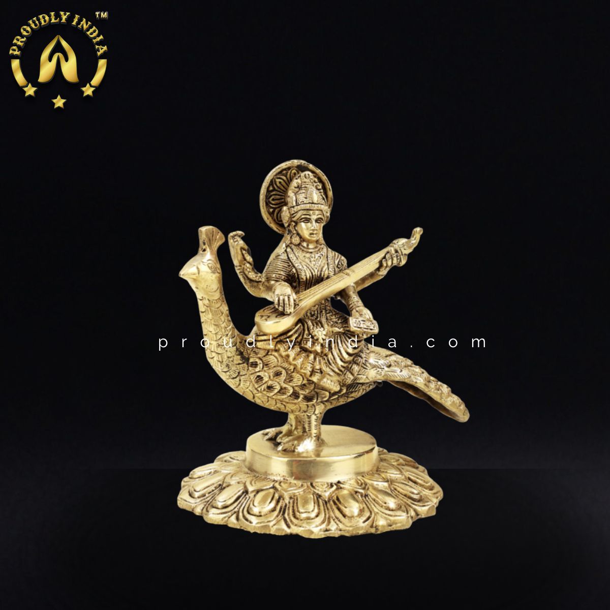 Goddess Maa Saraswati Brass Statue