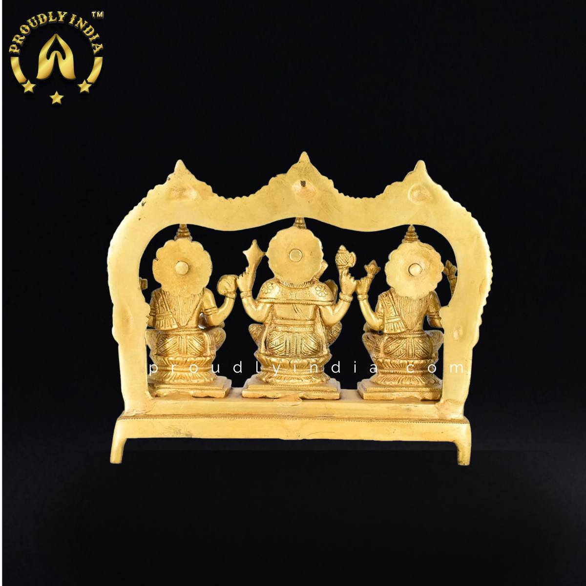 9.5" Lakshmi Ganesha Saraswati Idol