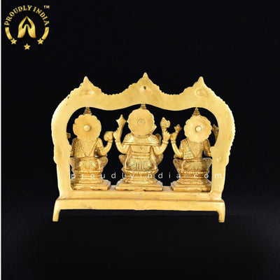 9.5" Lakshmi Ganesha Saraswati Idol