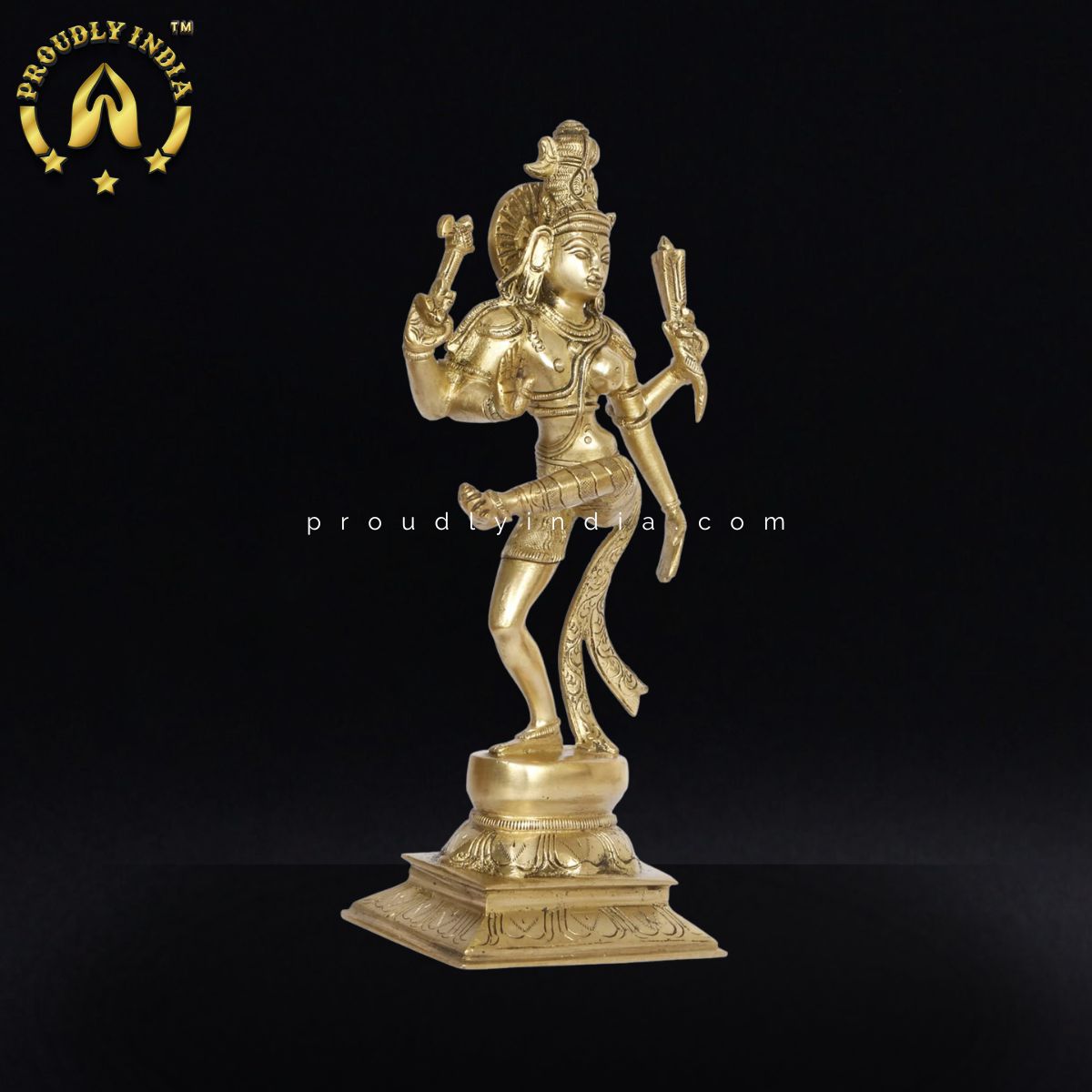 5" Ardhanarishvara Ardhnarishwar Statue