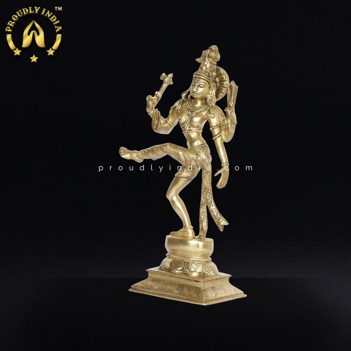 5" Ardhanarishvara Ardhnarishwar Statue