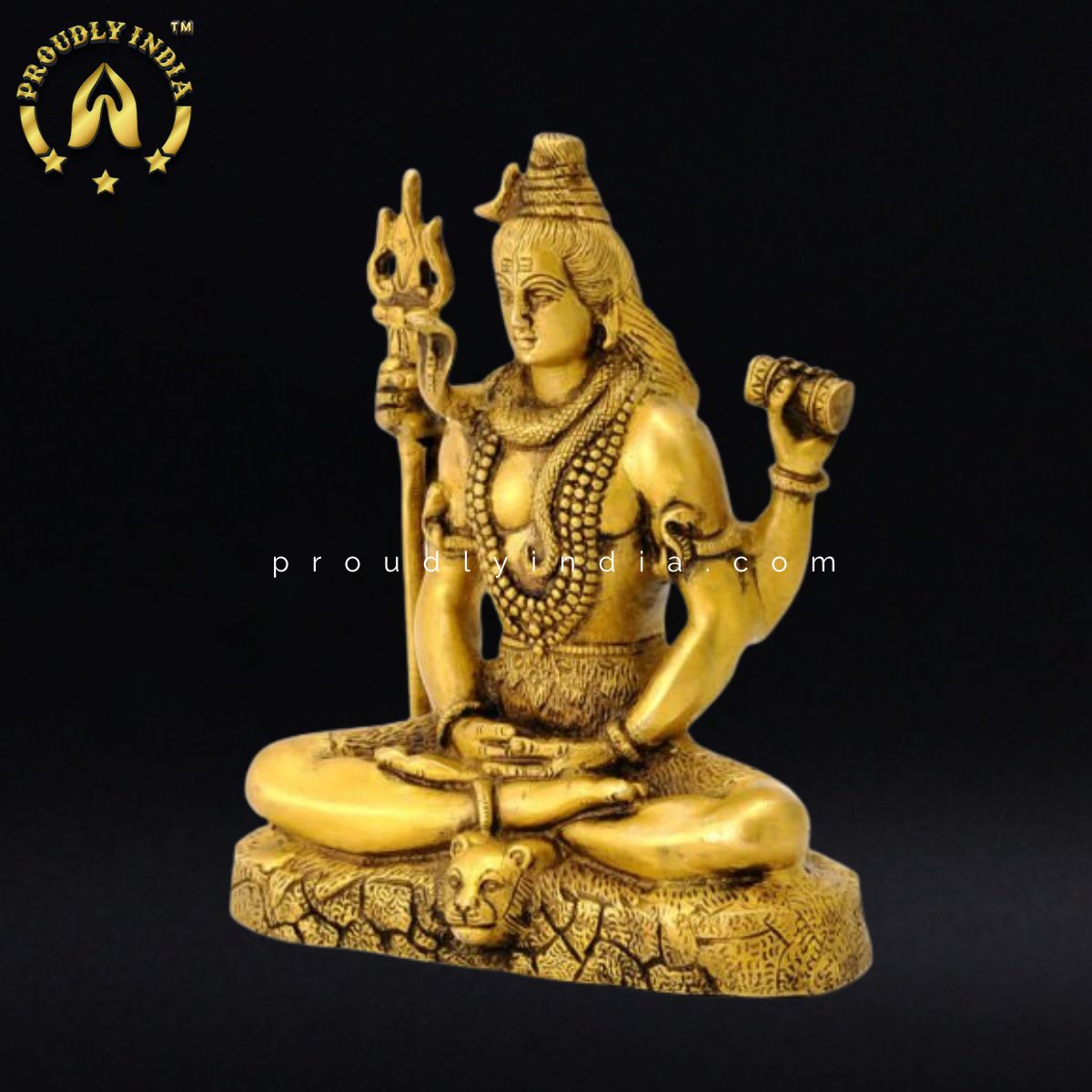 8.5" Seated Bhagwan Shiva Statue
