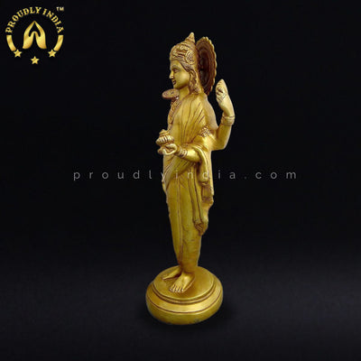 18" Dhanvantari God Brass Statue