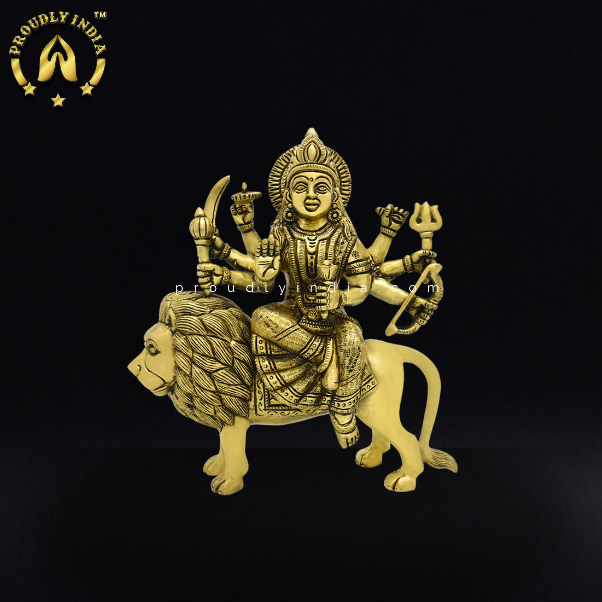 Brass Statue Goddess Maa Durga