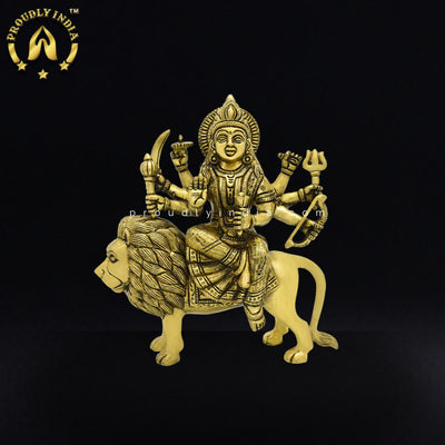 Brass Statue Goddess Maa Durga