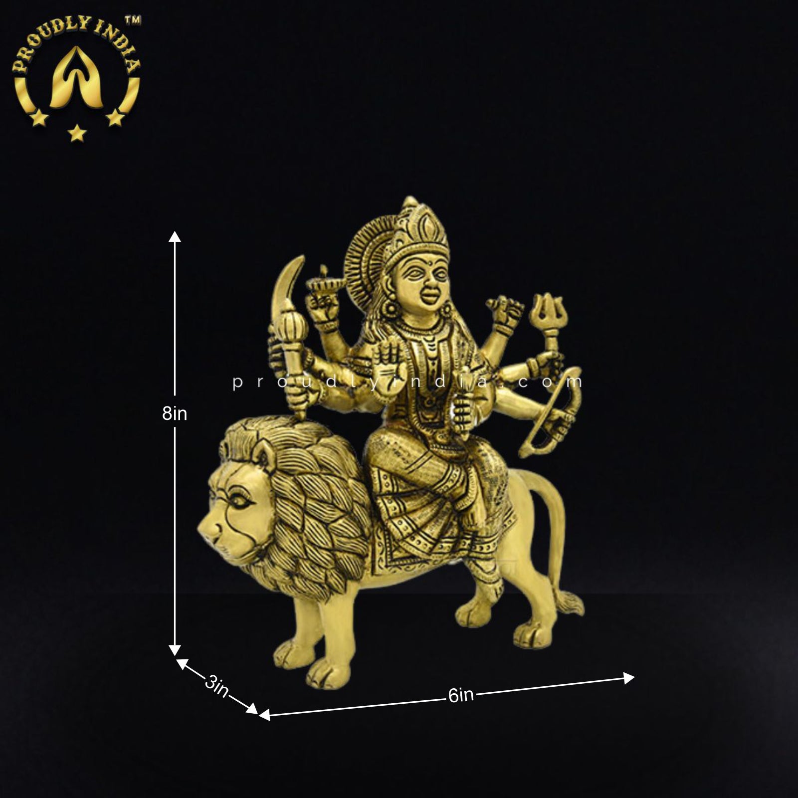 Brass Statue Goddess Maa Durga