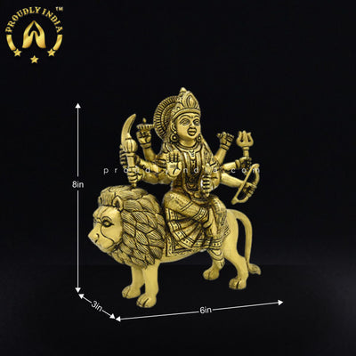 Brass Statue Goddess Maa Durga